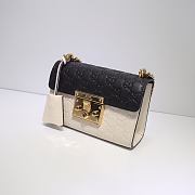 Gucci Padlock GG Black&Whie Shoulder Bag 409487 Size 20×12.5×8cm. - 6