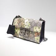 Gucci Padlock GG Green Shoulder Bag 409487 Size 20×12.5×8cm. - 6