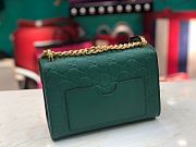 Gucci Padlock GG Shoulder Bag Logo In Blue 409487 Size 20×12.5×8cm. - 5