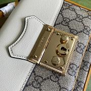Gucci Padlock Mini Bag In GG Supreme Canvas Leather 658487 Size 21x14x5cm - 4