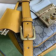 Gucci Padlock Mini Bag In GG Supreme Canvas Leather 658487 Size 21x14x5cm - 2