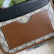 Gucci Padlock Mini Bag In GG Supreme Canvas With Black Leather 21cm - 6