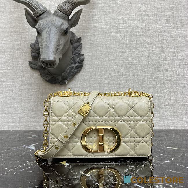 Small Dior Caro Bag Calfskin 621200 Size: 20×12×7cm - 1