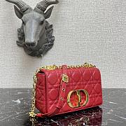 Small Dior Caro Bag With Red Calfskin 621200 Size: 20×12×7cm - 5