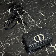 Small Dior Caro Bag With Black Calfskin 621200 Size: 20×12×7cm - 6