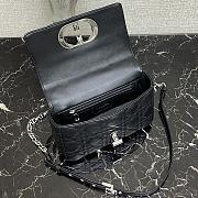 Small Dior Caro Bag With Black Calfskin 621200 Size: 20×12×7cm - 2