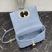 Small Dior Caro Bag With Blue Calfskin Golden Chain 621200 Size: 20×12×7cm - 6