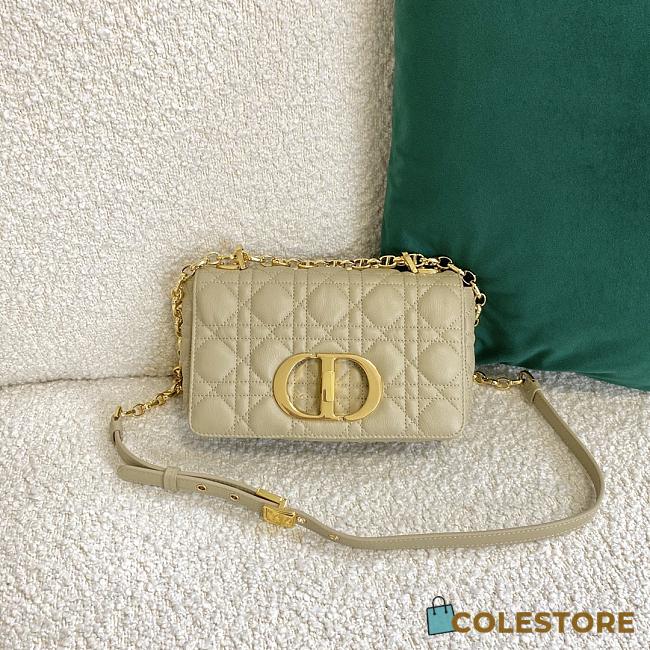 Small Dior Caro Bag Calfskin Golden Chain 621200 Size: 20×12×7cm - 1