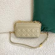 Small Dior Caro Bag Calfskin Golden Chain 621200 Size: 20×12×7cm - 4