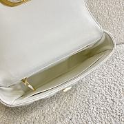 Small Dior Caro Bag With White Calfskin Golden Chain 621200 Size: 20×12×7cm - 6