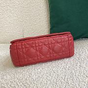 Small Dior Caro Bag With Red Calfskin Golden Chain 621200 Size: 20×12×7cm - 5