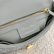 Small Dior Caro Bag With Grey Calfskin Golden Chain 621200 Size: 20×12×7cm - 5