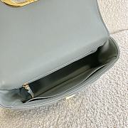 Small Dior Caro Bag With Grey Calfskin Golden Chain 621200 Size: 20×12×7cm - 4