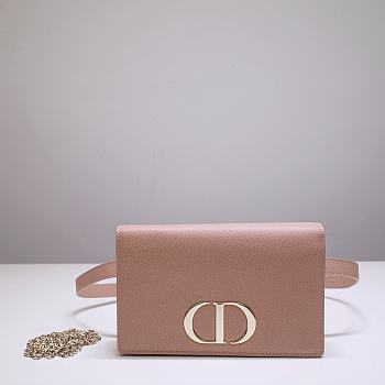 Dior Montaigne WOC With Beige Calfskin 9909 Size 19x12.5x4cm