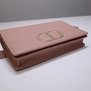 Dior Montaigne WOC With Beige Calfskin 9909 Size 19x12.5x4cm - 5
