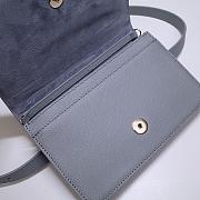 Dior Montaigne WOC With Grey Calfskin 9909 Size 19x12.5x4cm - 2