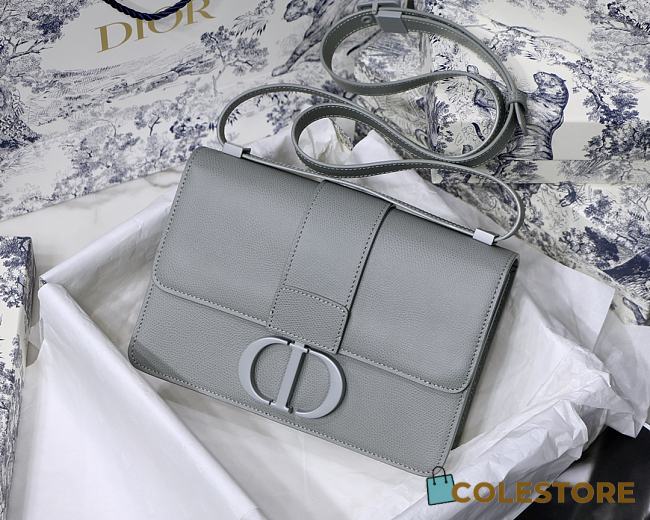 Dior Montaigne WOC With Grey Calfskin M9030 Size 19x12.5x4cm - 1