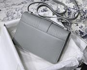 Dior Montaigne WOC With Grey Calfskin M9030 Size 19x12.5x4cm - 6