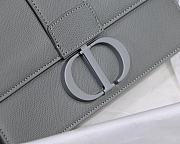 Dior Montaigne WOC With Grey Calfskin M9030 Size 19x12.5x4cm - 3