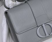 Dior Montaigne WOC With Grey Calfskin M9030 Size 19x12.5x4cm - 4