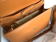 Givenchy Small GV3 Kelly Bag With Brown Calfskin Leather BB501 Size 29x19x10cm  - 6
