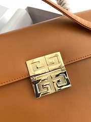 Givenchy Small GV3 Kelly Bag With Brown Calfskin Leather BB501 Size 29x19x10cm  - 3