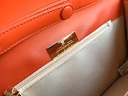 Givenchy Small GV3 Kelly Bag With Orange Calfskin Leather BB501 Size 29x19x10cm  - 6
