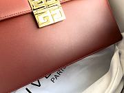 Givenchy Small GV3 Kelly Bag With Wine Calfskin Leather BB501 Size 29x19x10cm  - 3