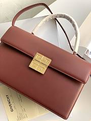 Givenchy Small GV3 Kelly Bag With Wine Calfskin Leather BB501 Size 29x19x10cm  - 2