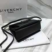 Givenchy Small GV3 Black Silver Chain Shoulder Bag BB501 Size 22x14x8cm  - 3