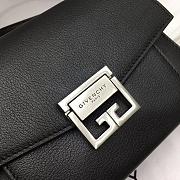 Givenchy Small GV3 Black Silver Chain Shoulder Bag BB501 Size 22x14x8cm  - 4