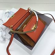 Givenchy Small GV3 Shoulder Bag With Brown Goatskin BB501 Size 22x14x8cm  - 6