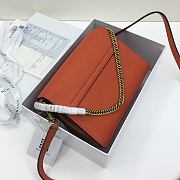 Givenchy Small GV3 Shoulder Bag With Brown Goatskin BB501 Size 22x14x8cm  - 2