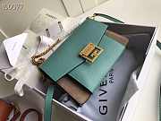 Givenchy Small GV3 Shoulder Bag With Blue Goatskin BB501 Size 22x14x8cm  - 1