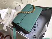 Givenchy Small GV3 Shoulder Bag With Blue Goatskin BB501 Size 22x14x8cm  - 6