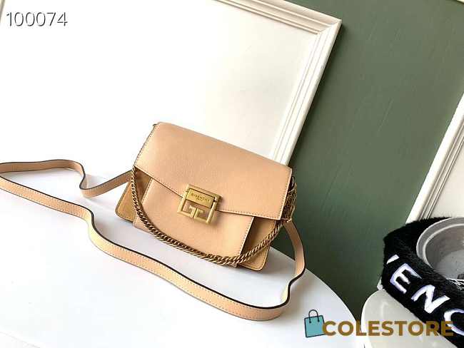 Givenchy Small GV3 Shoulder Bag With Beige Goatskin BB501 Size 22x14x8cm  - 1