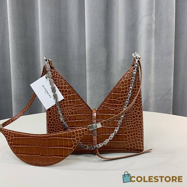 Givenchy Small Cut Out Crocodile Shoulder Bag BB50G Size 28cm - 1