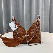 Givenchy Small Cut Out Crocodile Shoulder Bag BB50G Size 28cm - 1