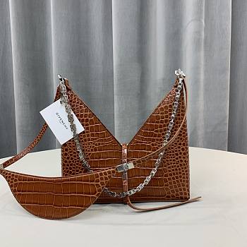 Givenchy Small Cut Out Crocodile Shoulder Bag BB50G Size 28cm