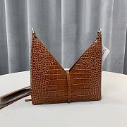 Givenchy Small Cut Out Crocodile Shoulder Bag BB50G Size 28cm - 3