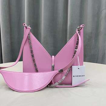 Givenchy Small Cut Out With Pink Crocodile Shoulder Bag BB50G Size 28cm