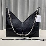 Givenchy Small Cut Out With Black Crocodile Shoulder Bag BB50G Size 28cm - 1