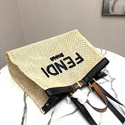 Fendi Peekaboo X-Tote Natural Raffia Bag 8BH374 Size 41x16x21.5cm  - 6