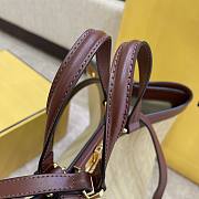 Fendi Peekaboo X-Tote Natural Embroidered Beige Straw Bag 8BH374 Size 41x16x21.5cm  - 6