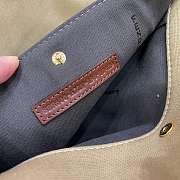 Fendi Peekaboo X-Tote Natural Embroidered Beige Straw Bag 8BH374 Size 41x16x21.5cm  - 3