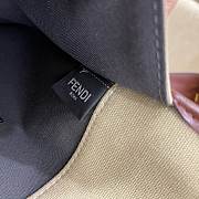 Fendi Peekaboo X-Tote Natural Embroidered Beige Straw Bag 8BH374 Size 41x16x21.5cm  - 2