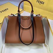 Fendi Peekaboo X-Tote Bag With Brown Leather 8BH374 Size 35x26x13cm - 3