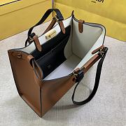 Fendi Peekaboo X-Tote Bag With Brown Leather 8BH374 Size 35x26x13cm - 6