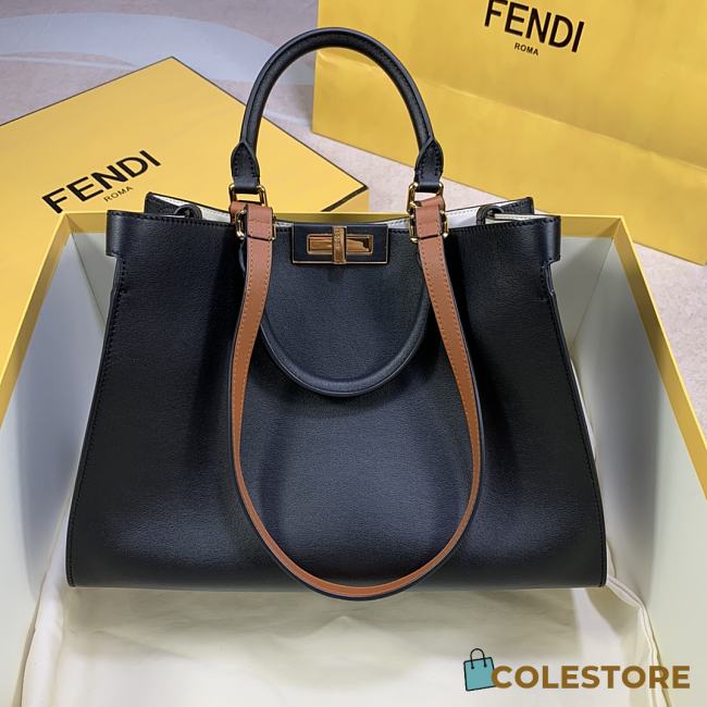 Fendi Peekaboo X-Tote Bag With Black Leather 8BH374 Size Size 35x26x13cm - 1