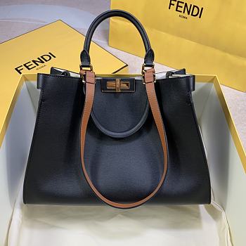 Fendi Peekaboo X-Tote Bag With Black Leather 8BH374 Size Size 35x26x13cm
